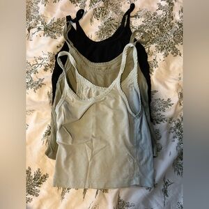 ARQ SUPER WORN Crop Tank Set x3 + Wide Strap Bra x1 READ DESCRIPTION!!